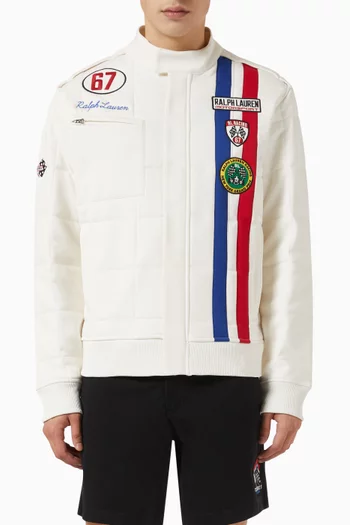 Motorsport Track Jacket in Cotton-blend
