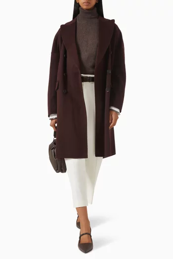 معطف كشمير مصنوع يدويًا