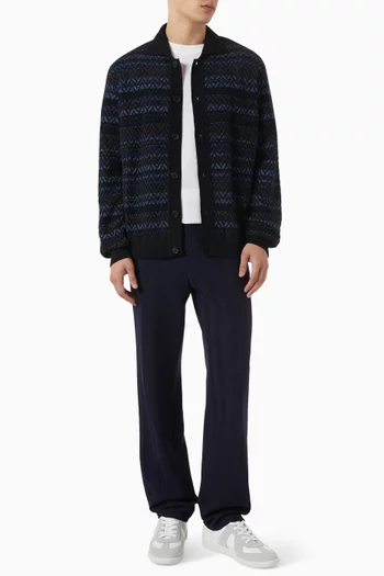 Raschel Tonal Chevron Trousers