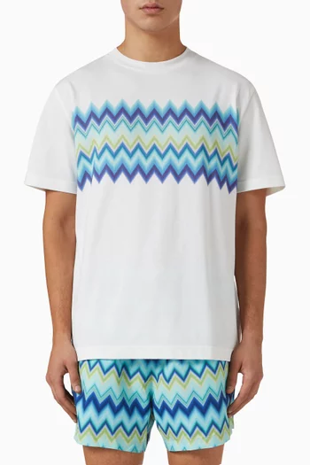 Zigzag T-shirt in Cotton