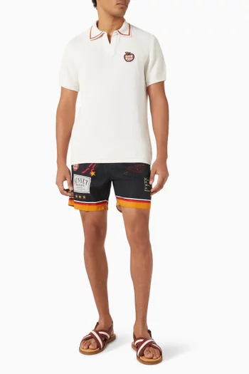 Aron Knit Polo Shirt in Cotton