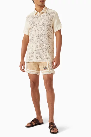 Draco Bosco Shorts in Linen