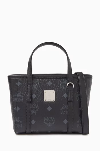 Mini Toni Shopper Tote Bag in Visetos Canvas