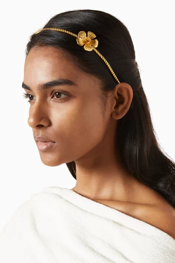 طوق رأس كيومي نحاس مطلي بالذهب