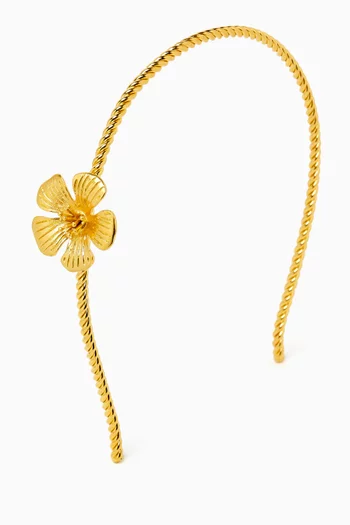 طوق رأس كيومي نحاس مطلي بالذهب