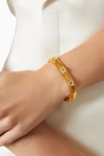 سوار كور ان فيت نحاس مطلي ذهب عيار 24