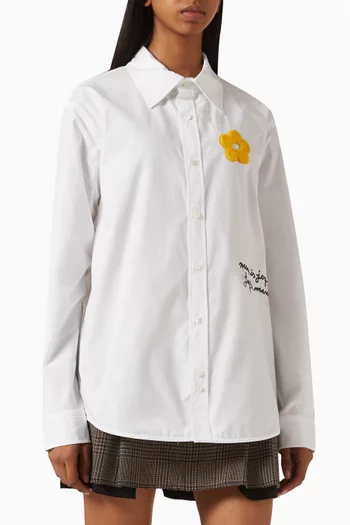 قميص مطرز بشعار Marc is Joy‏ قطن