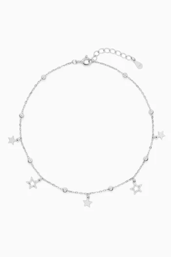 Stella Star Anklet in Sterling Silver