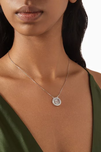 Arabic Letter "Hhaa" Pendant Necklace in Sterling Silver