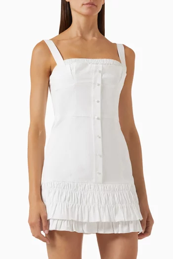 Sandi Mini Dress in Cotton Poplin