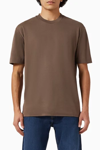 تي شيرت ثقيل بقصة فضفاضة قطن