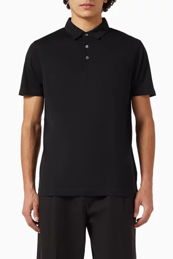 Classic Jersey Polo Shirt in Cotton