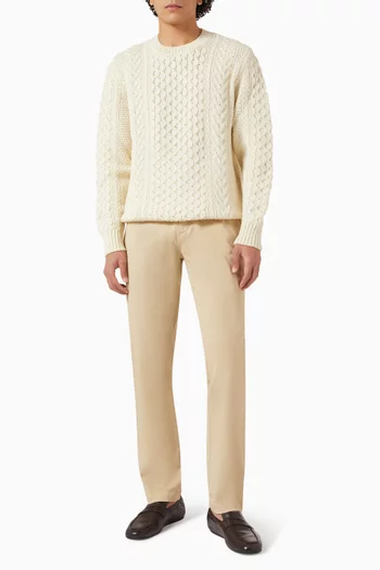 Regular Fit Chino Pants in Stretch Cotton