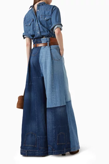 Back to Front Shirt in Denim