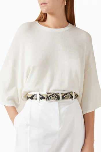 The Benny Studded Belt in Leather