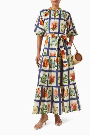 Dutton Belted Dress in Linen