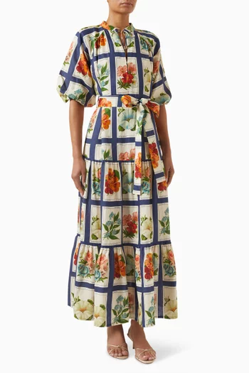 Dutton Belted Dress in Linen