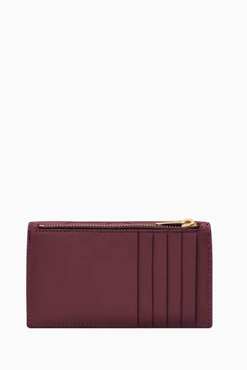 Cassandre Fragments Flap Card Case in Lambskin