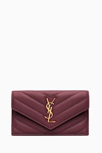 Cassandre Fragments Flap Card Case in Lambskin
