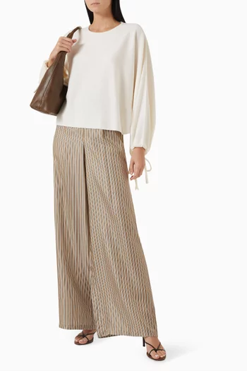 Frais Cropped Sweater in Knit