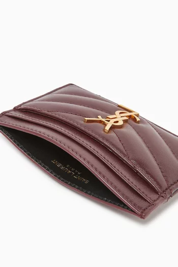 Cassandre Matelassé Card Case in Lambskin