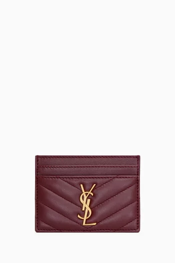 Cassandre Matelassé Card Case in Lambskin