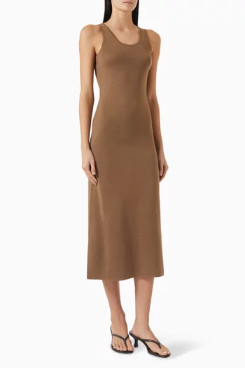 Aceri Maxi Dress in Wool-knit