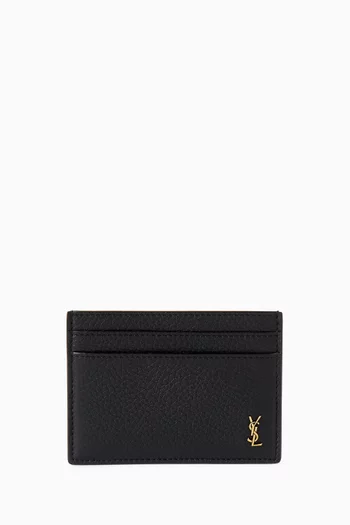 Tiny Cassandre Card Case in Leather