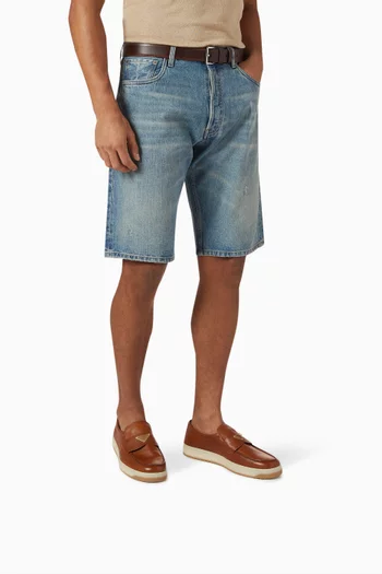 Logo Loafers in Leather
