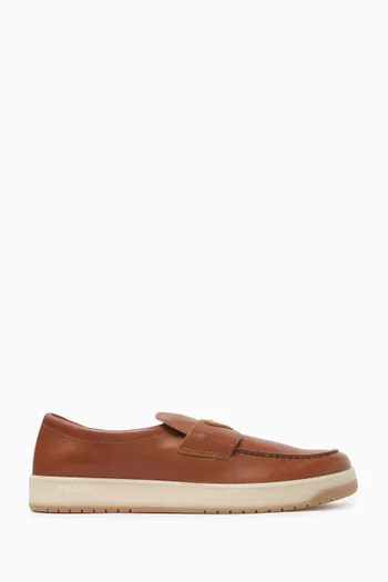 Logo Loafers in Leather