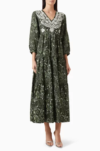 Frangipani Dress in Silk