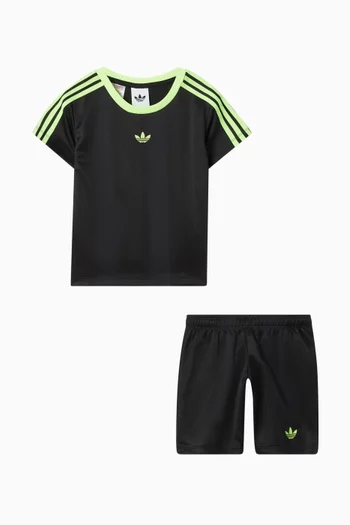 طقم رياضي قماش نسيج جاكار ناعم، قطعتان 