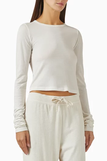 Crop Baby T-shirt in Cotton Blend