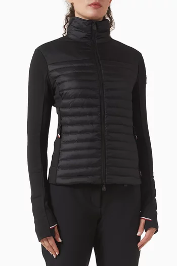 Quilted Zip Jacket in Polartec® Jersey