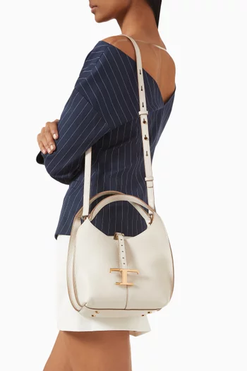 Mini T Timeless Shoulder Bag in Leather