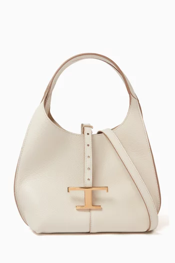 Mini T Timeless Shoulder Bag in Leather