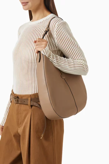 Small Di Hobo Bag in Leather