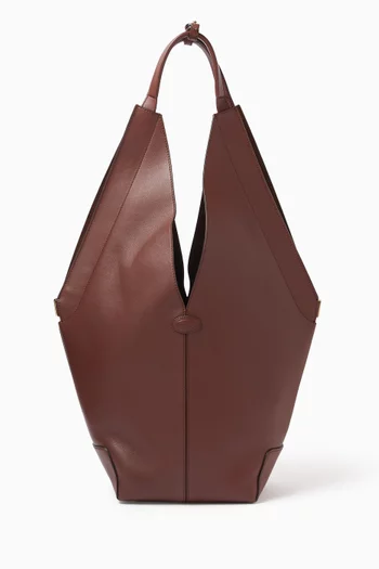Small Di Folio Shoulder Bag in Leather