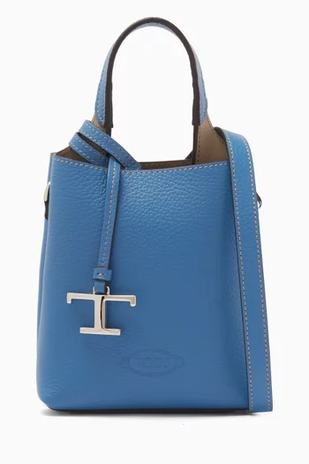 Micro Top-handle Bag in Leather