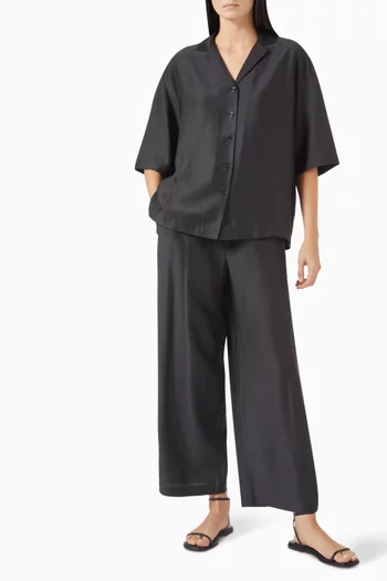 Takisada Pyjama-style Shirt in Satin