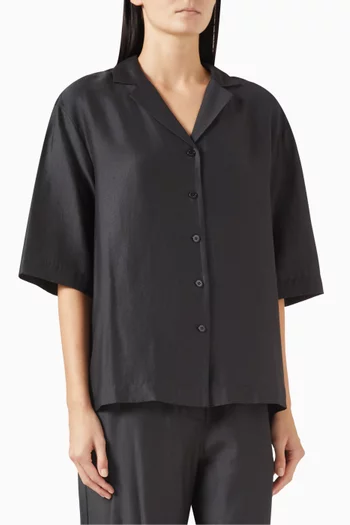 Takisada Pyjama-style Shirt in Satin