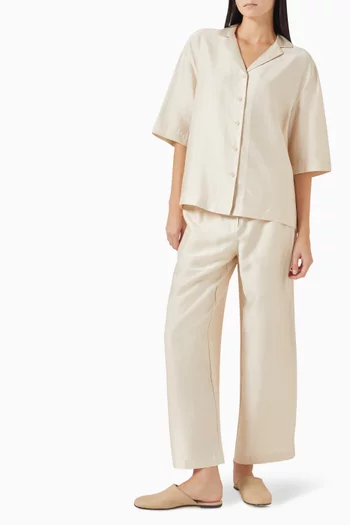 Takisada Pyjama-style Shirt in Satin