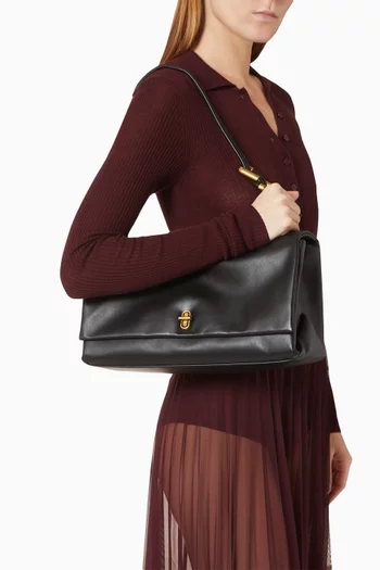 The Large Dual Bag in Leather