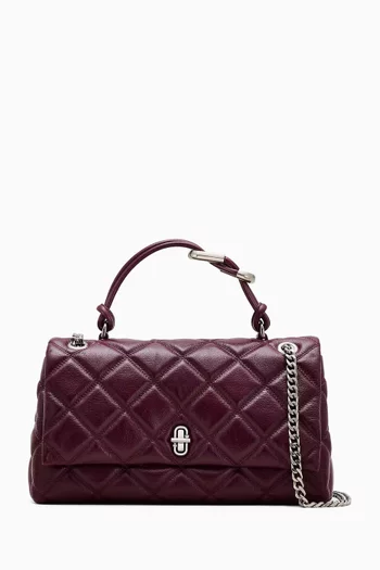 The Medium Quilted Dual Shoulder Bag in Leather