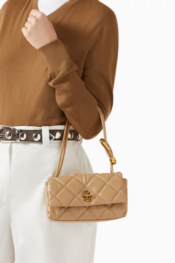The Quilted Mini Dual Bag in Leather