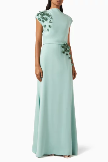 Floral Applique Gown