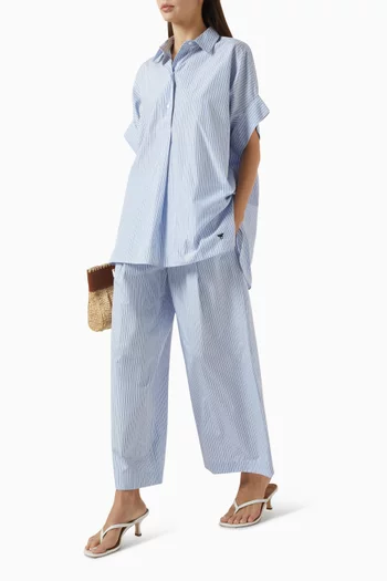 Fleur Pyjama Pants in Cotton-satin