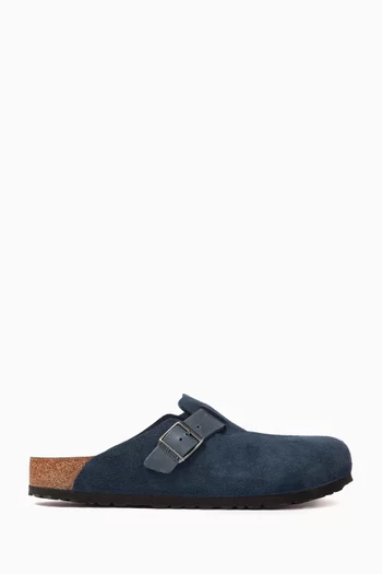 Boston Sandals in Suede & Oiled Leather