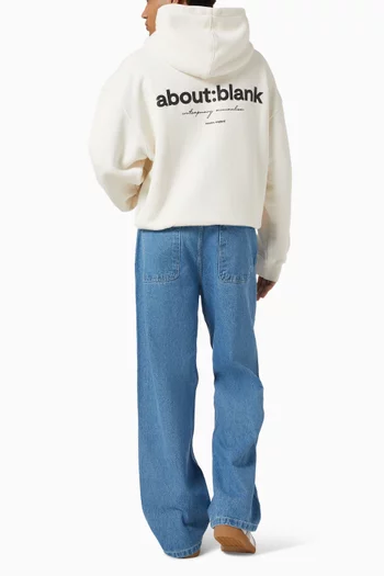 كنزة بغطاء رأس وقصة مربعة قطن