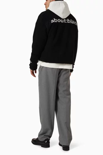Logo Cardigan in Mohair Knit